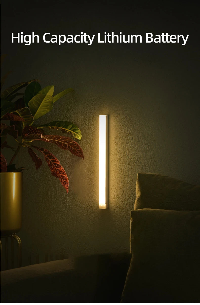 Wireless Motion Sensor LED Night Light – USB-C Rechargeable
