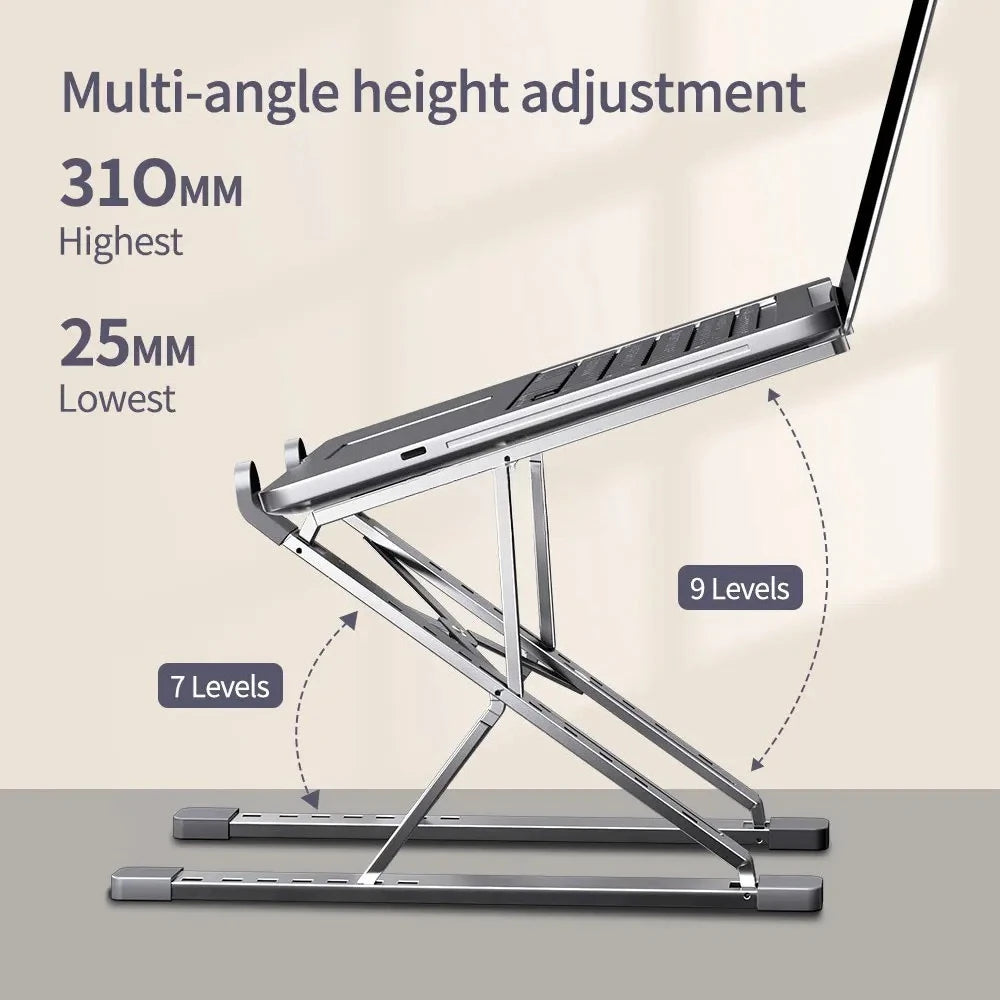 Adjustable Aluminum Foldable Laptop Cooling Stand for MacBook