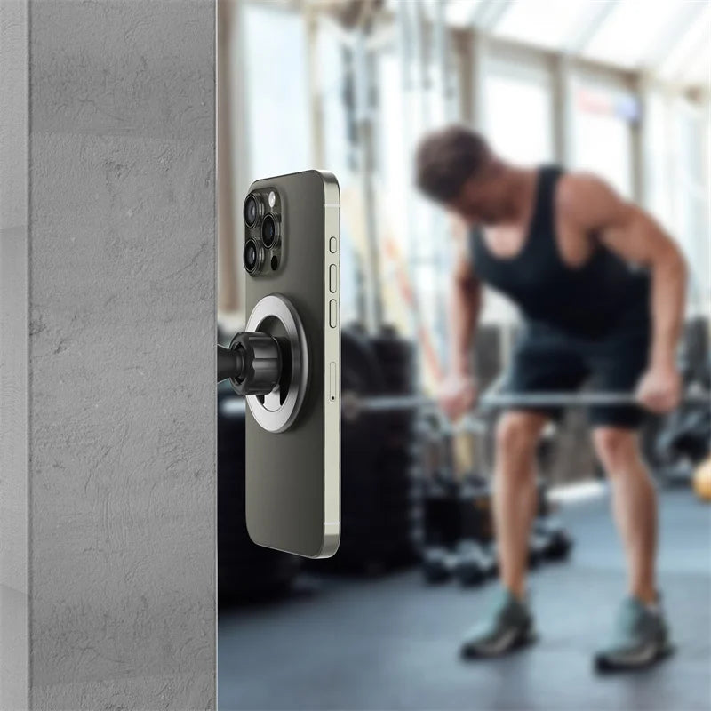 Magnetic Wall Mount Phone Holder – 360° Rotation, Universal Fit for Truck, Car, Boat & Desk