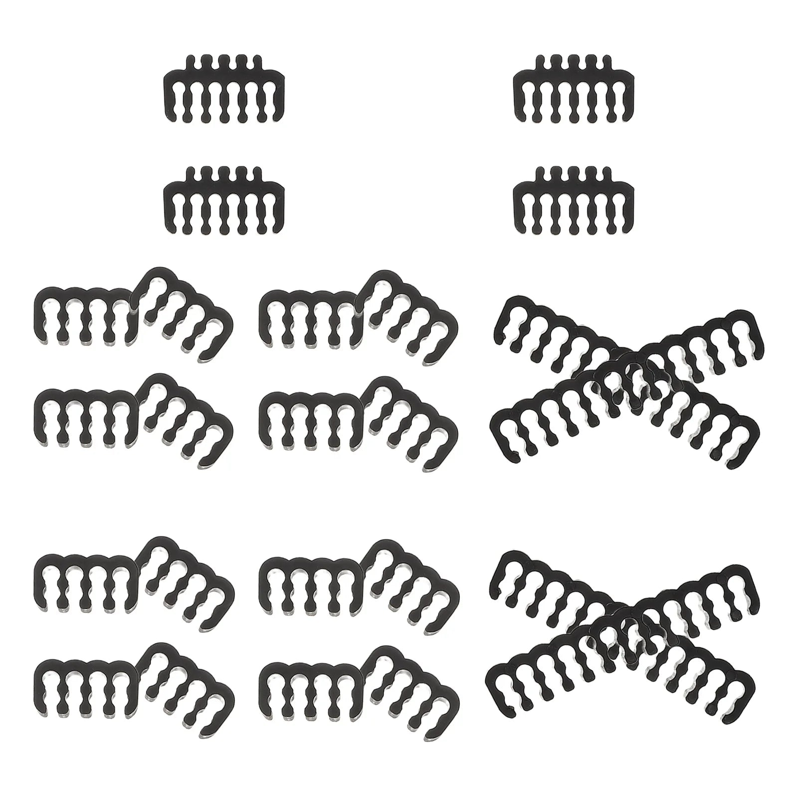 24-Piece PC Cable Management Comb Kit for Internal Wire Setup