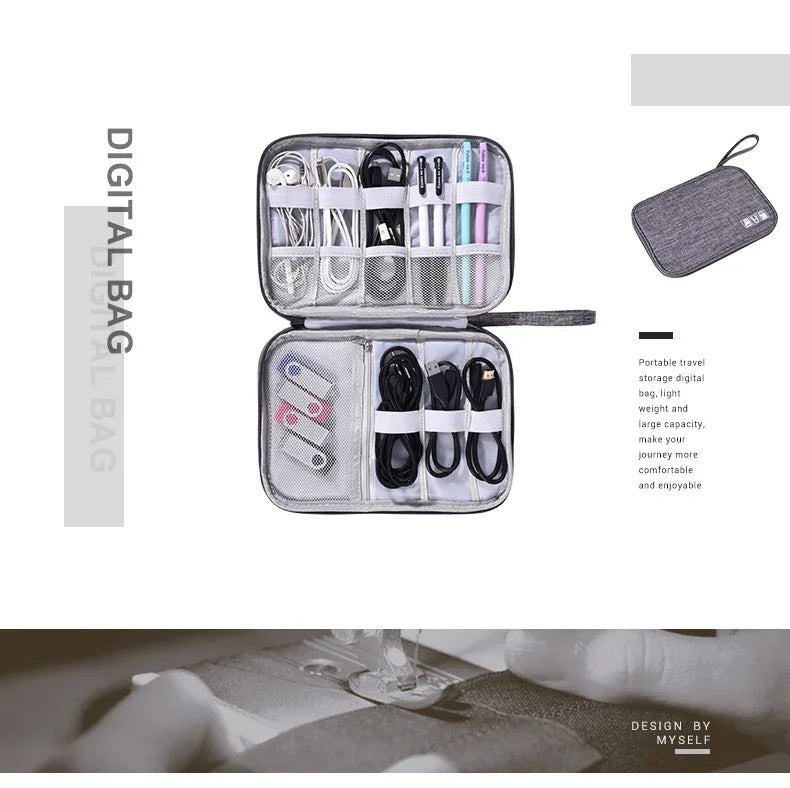 Cable & Gadget Organizer Pouch for Travel Digital Accessories