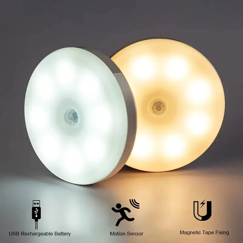Wireless Motion Sensor LED Night Light – Rechargeable, Bedroom & Closet