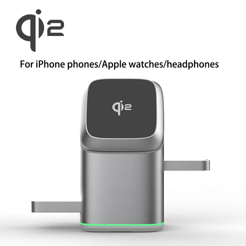 Qi2 3-in-1 Magnetic Wireless Charger with Auto-Rotation