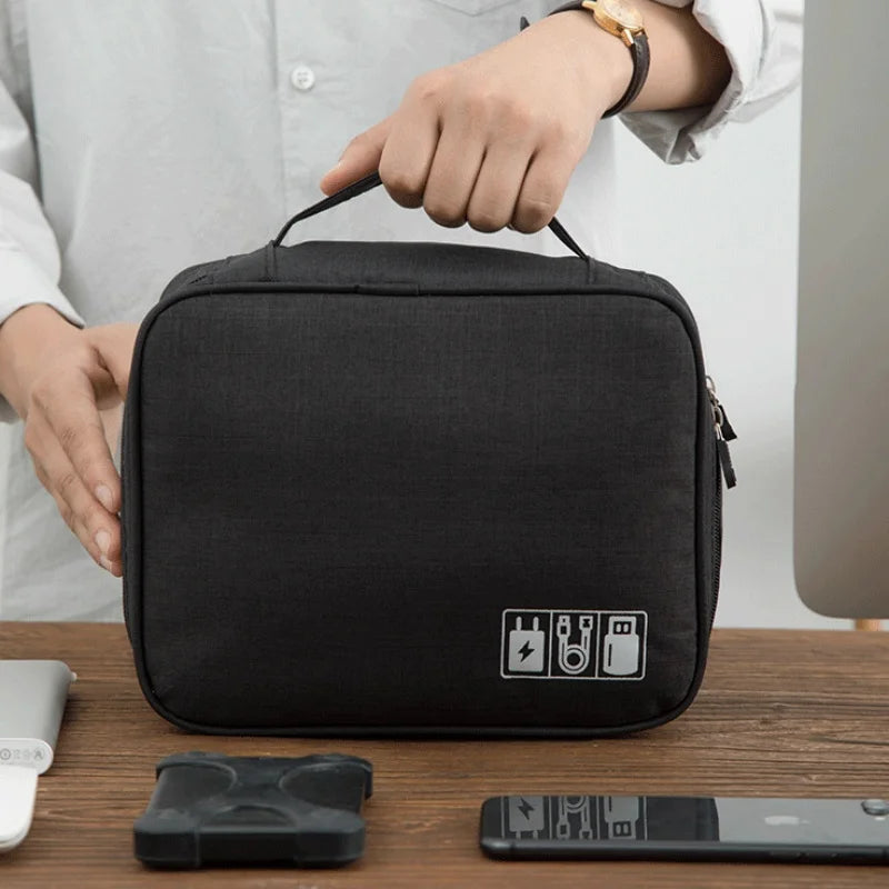 Cable Storage Bag – Portable USB & Charger Organizer for Travel