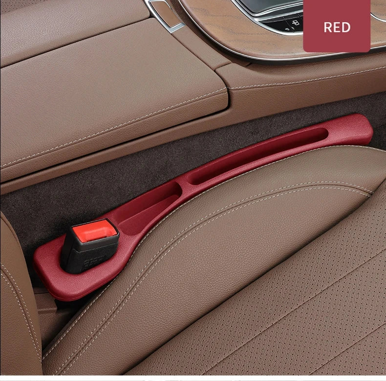 Waterproof Car Seat Gap Filler Strip 2-Pack – EVA Plug with 2 Grooves, Seatbelt-Safe