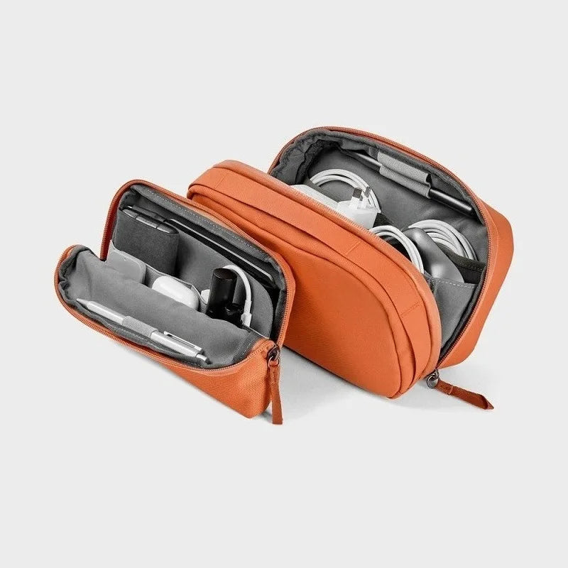 2-in-1 Tech Organizer Pouch – Detachable Double-Layer Cable & Electronics Storage Bag