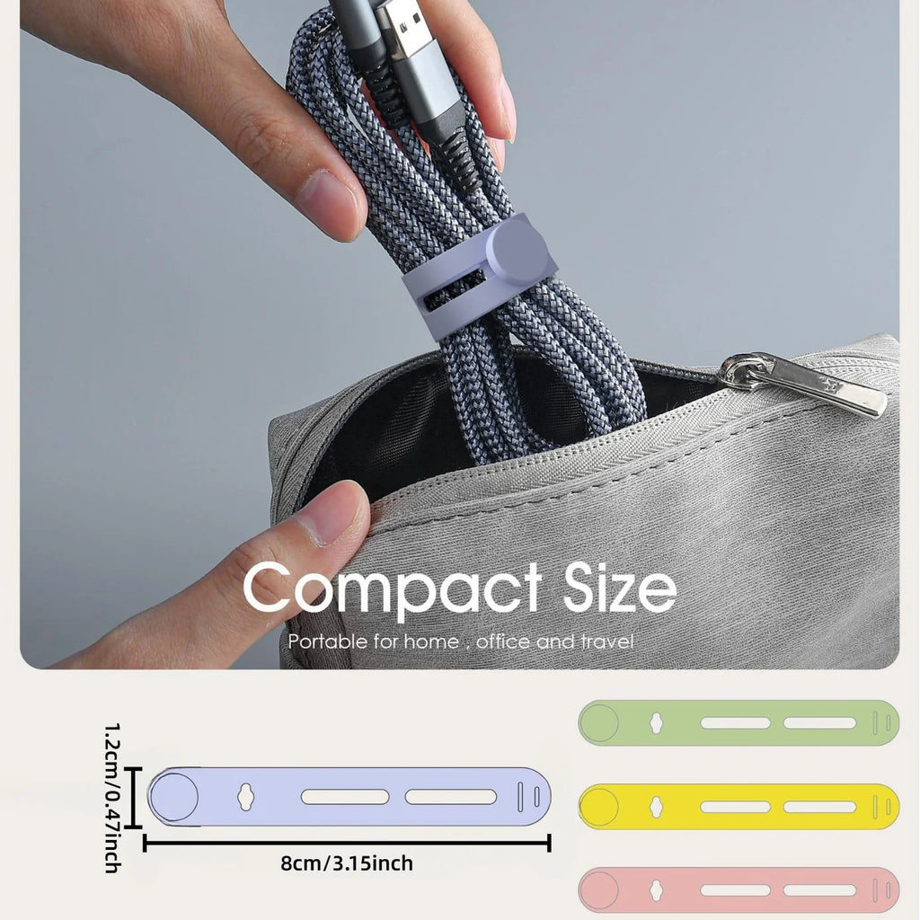 Portable Cable & Headphone Cord Organizer Set (5/10 Pack)