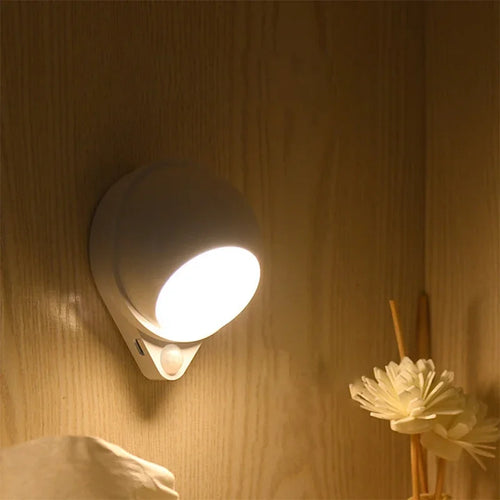 مصباح ليلي LED بمستشعر حركة 360 درجة – تعتيم باللمس، قابل لإعادة الشحن عبر USB