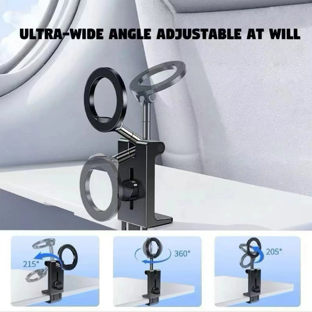 Foldable Magnetic Car Phone Holder – Backseat Mount for Navigation, GPS & Video Recording