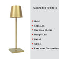 Cordless Dimmable Table Lamp – Touch Control, Indoor & Outdoor Atmosphere Light