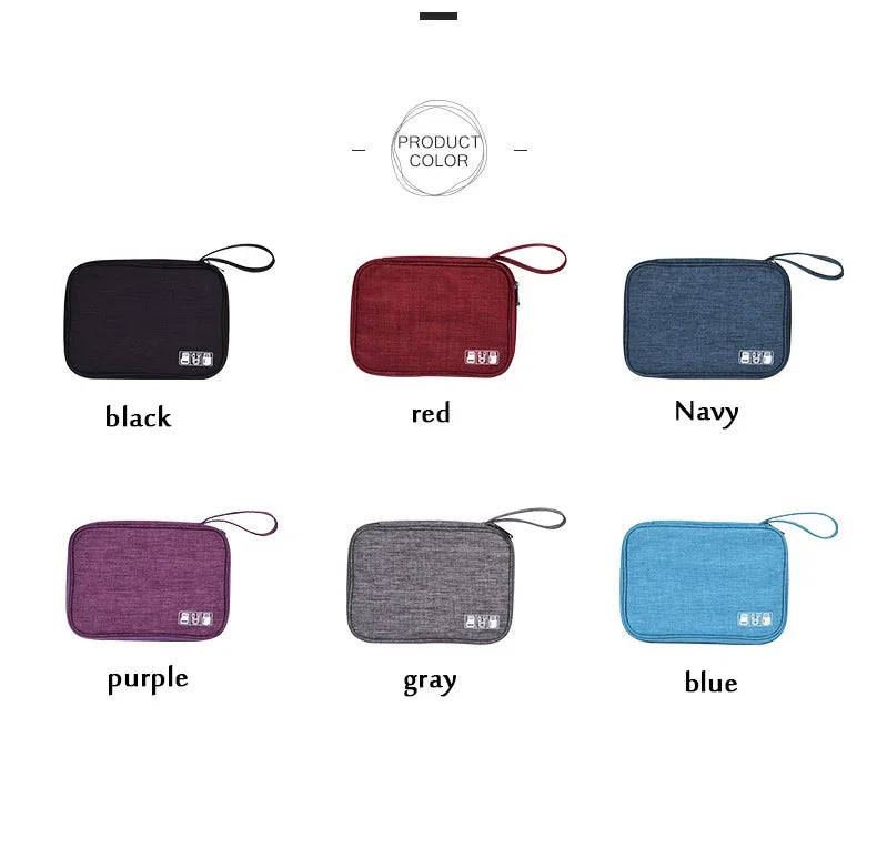 Cable & Gadget Organizer Pouch for Travel Digital Accessories