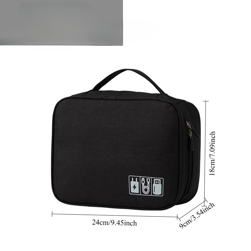Cable Storage Bag – Portable USB & Charger Organizer for Travel