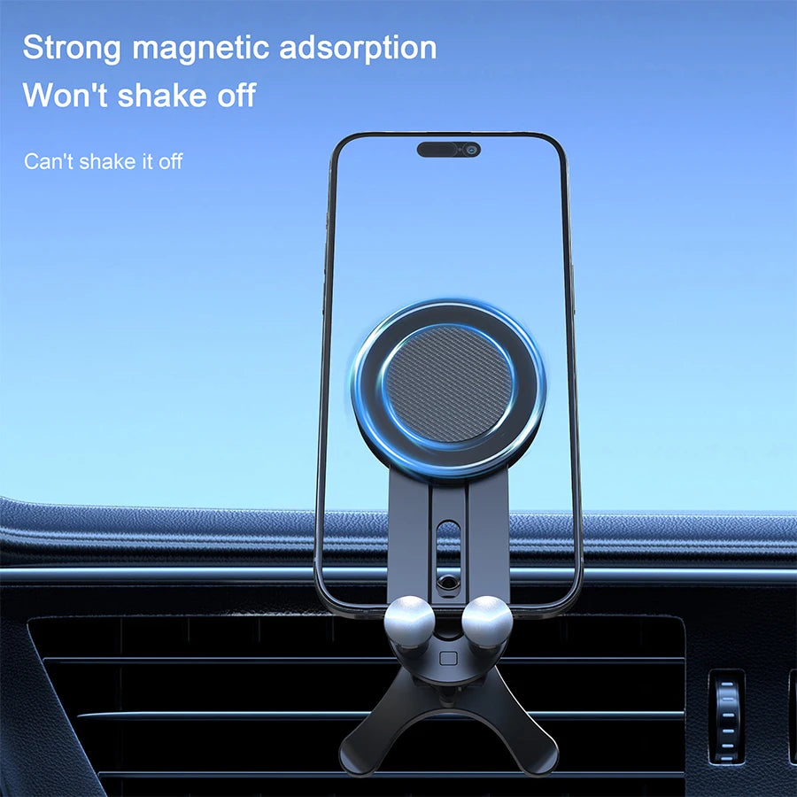 MagSafe-Compatible Magnetic Car Phone Mount – Air Vent, Strong Magnetic Hold