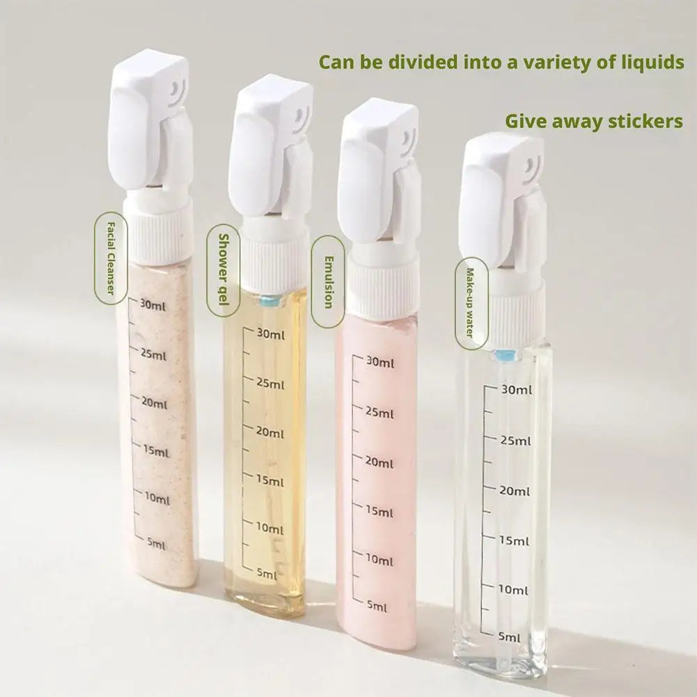 4-in-1 TSA-Approved BPA-Free Travel Dispenser Bottles for Shampoo & Lotion