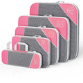 5-Piece Mesh Compression Packing Cubes – Lightweight Travel Organizer Set for Suitcases