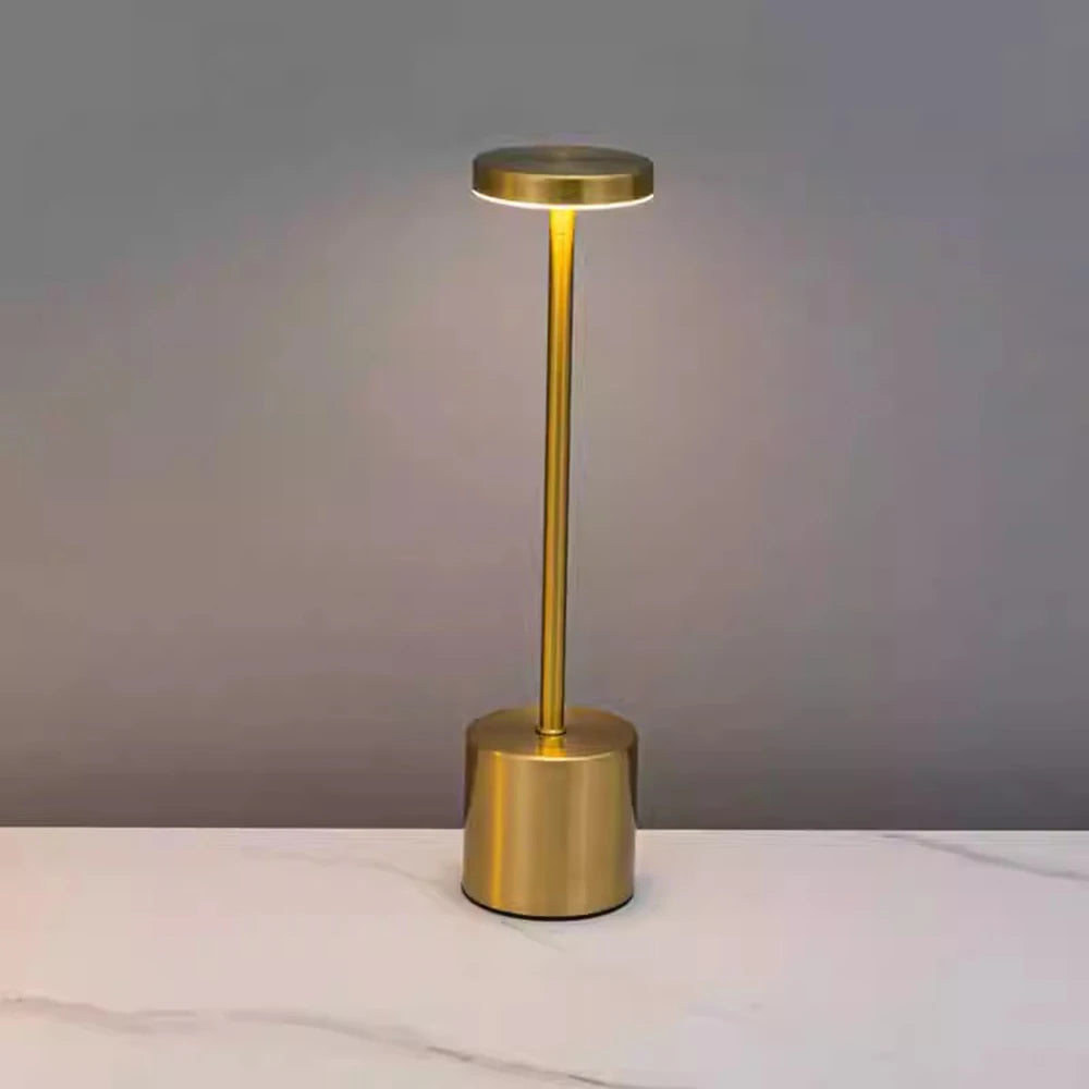 Cordless LED Touch Table Lamp – 3-Color Stepless Dimming, Rechargeable