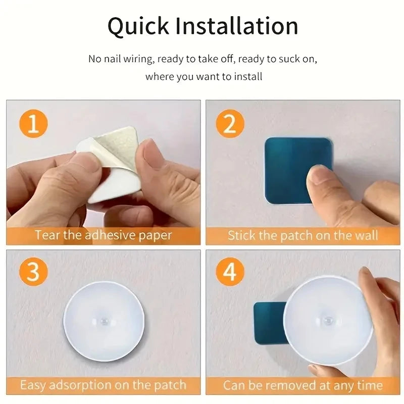 Wireless Motion Sensor LED Night Light – Rechargeable, Bedroom & Closet