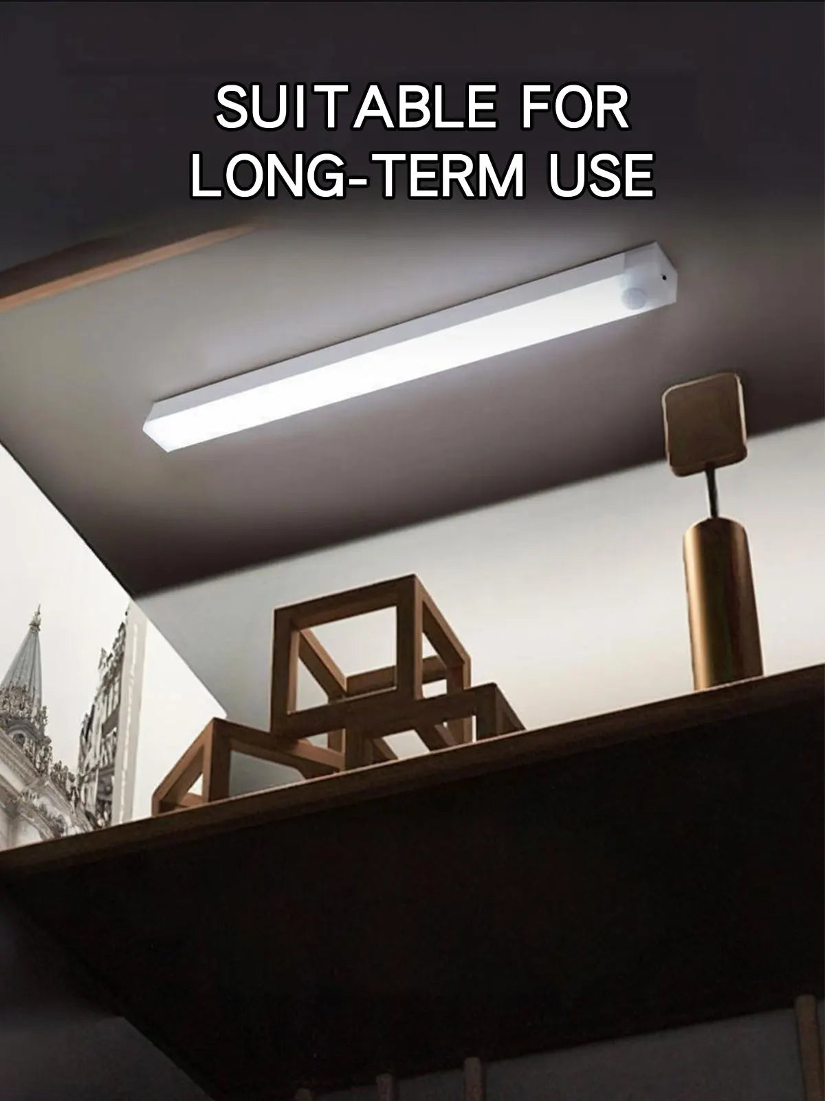 USB Rechargeable Motion Sensor LED Night Light – Dimmable, Wireless