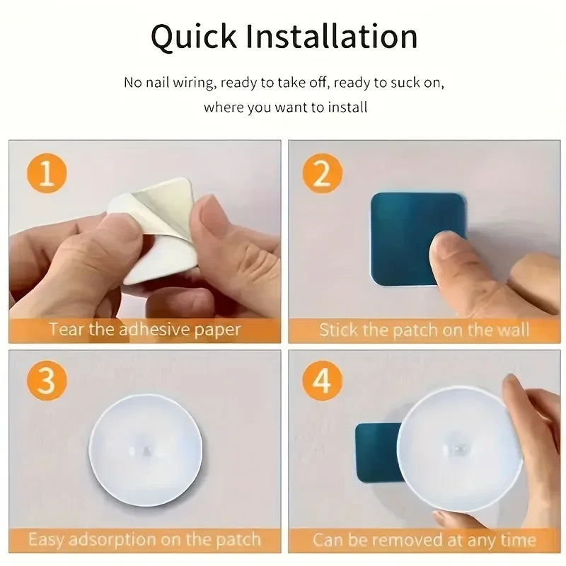 Round Motion Sensor LED Puck Light – USB Rechargeable, Warm/Cool White