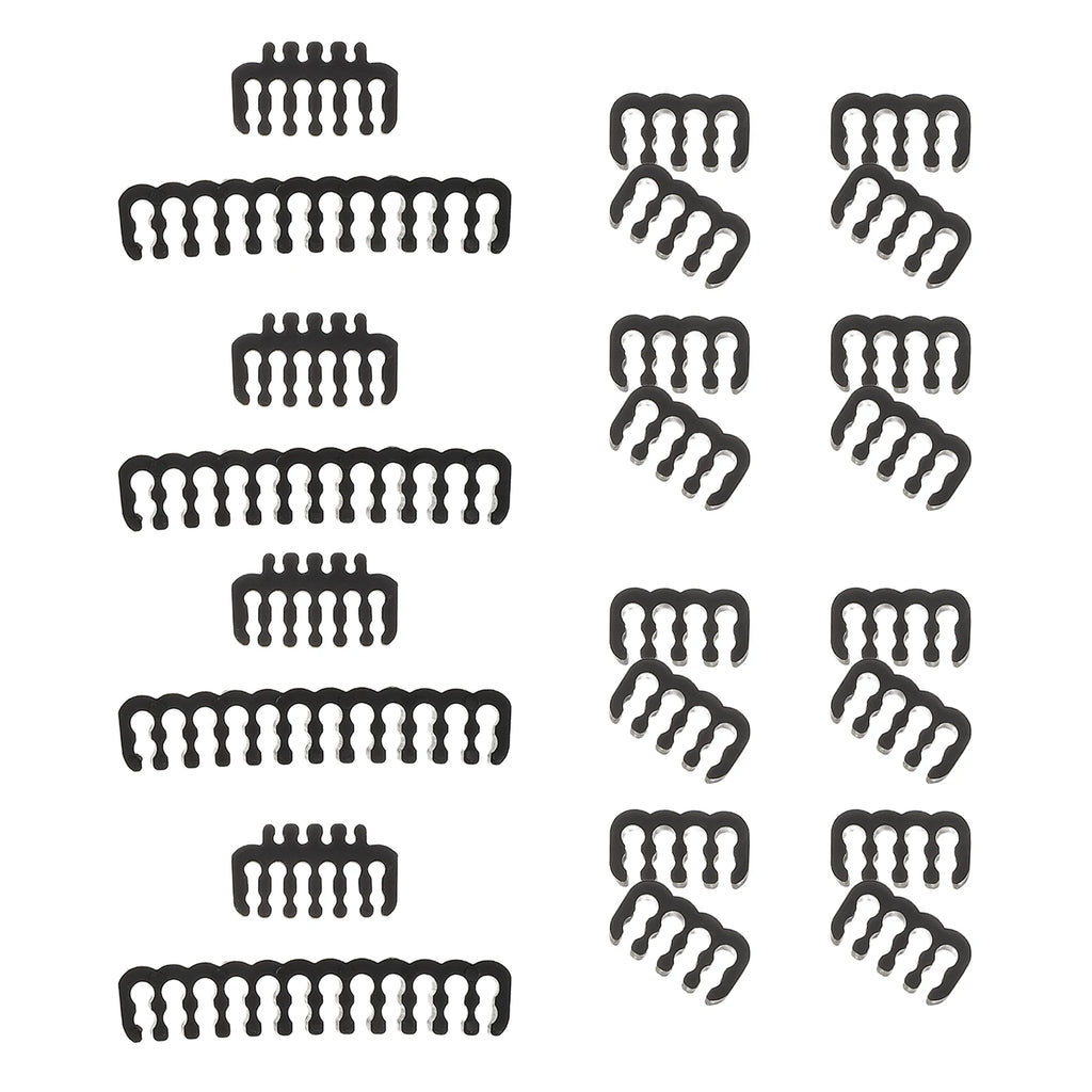 24-Piece PC Cable Management Comb Kit for Internal Wire Setup