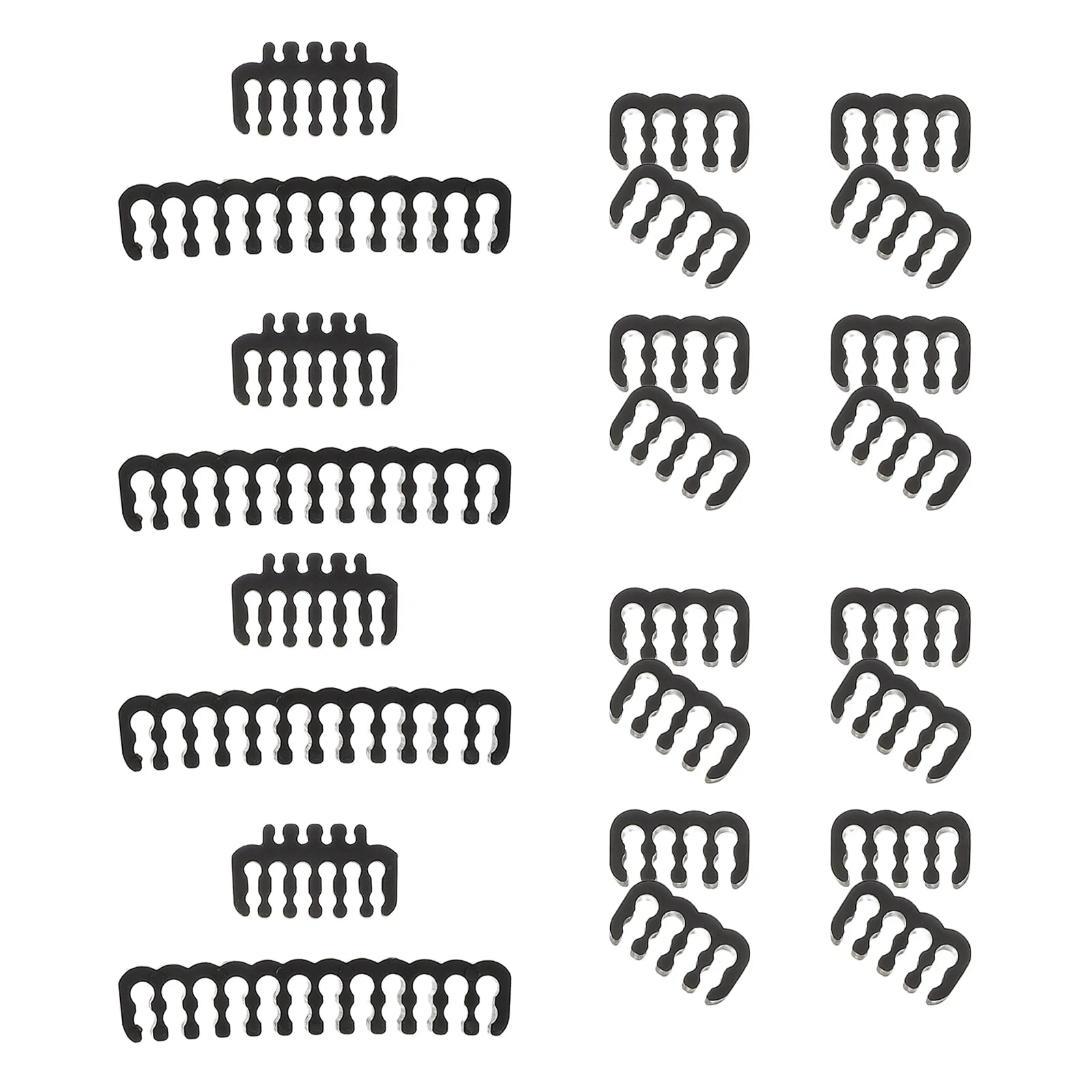 24-Piece PC Cable Management Comb Kit for Internal Wire Setup