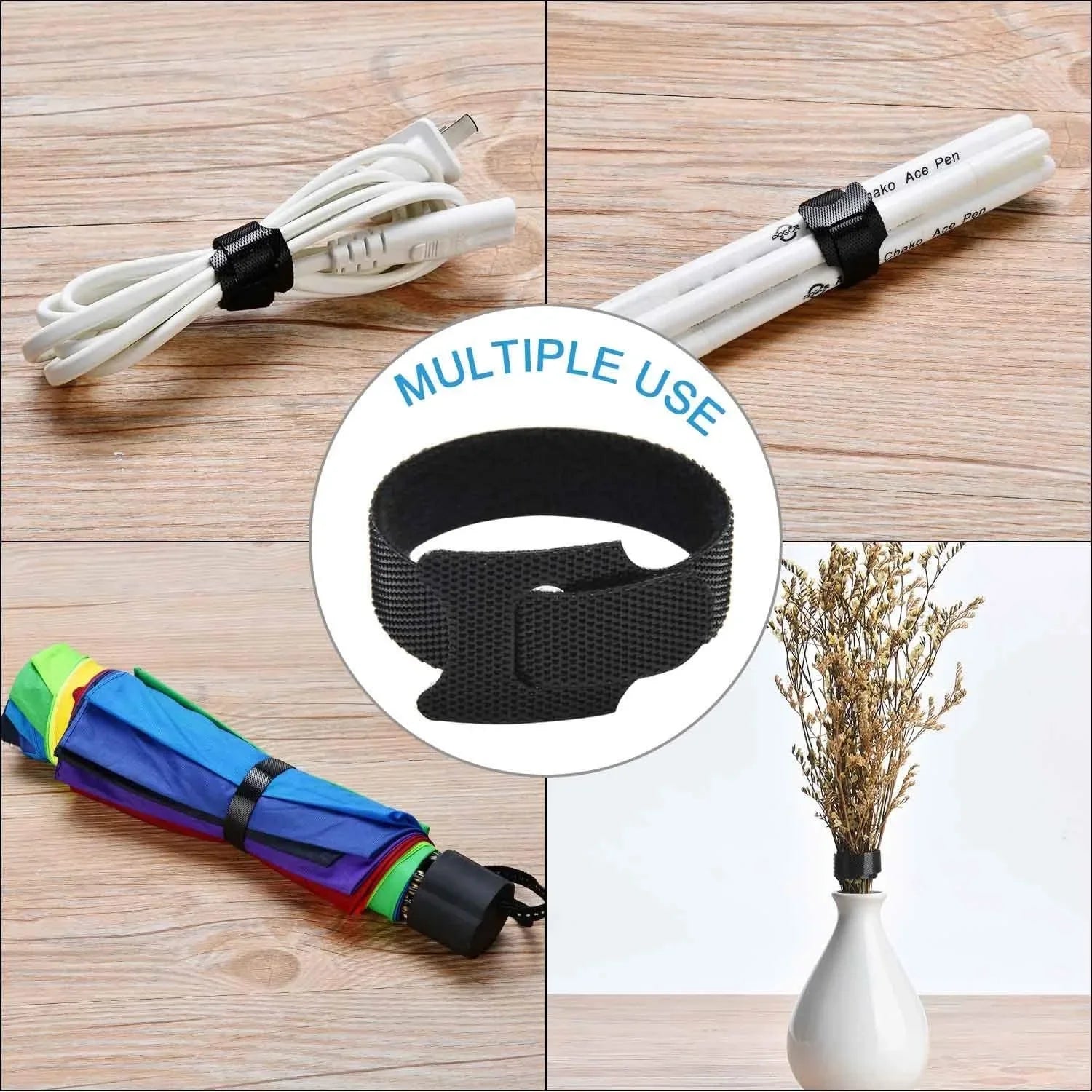 Cable Winder Tape & Wire Ties Cable Management Organizer