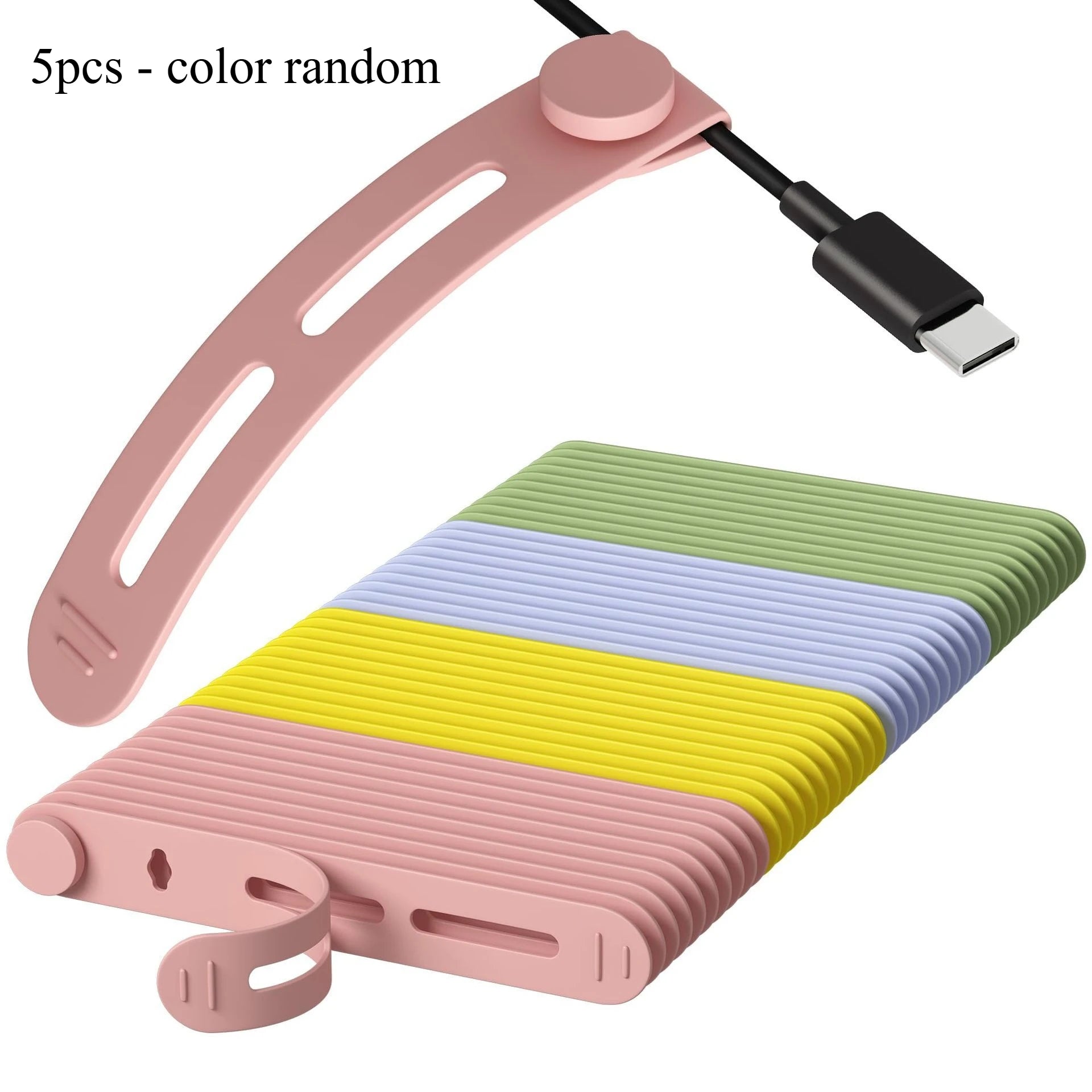 Portable Cable & Headphone Cord Organizer Set (5/10 Pack)