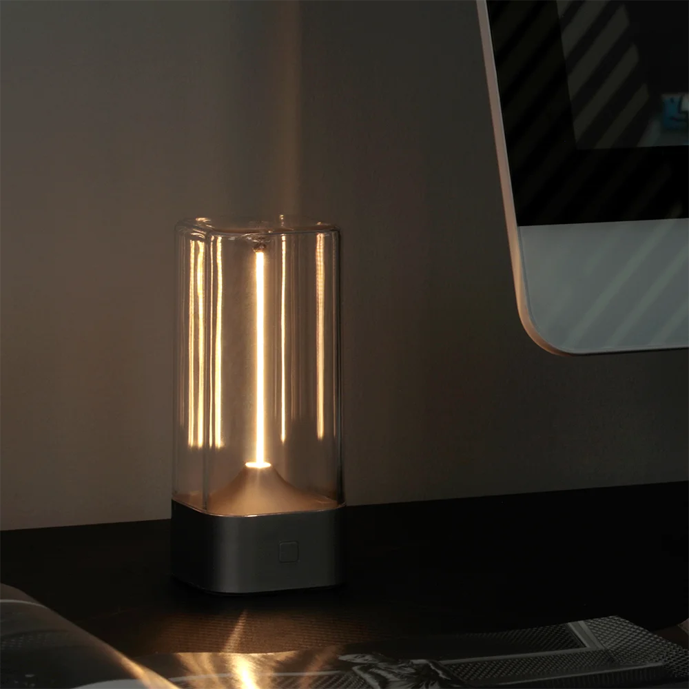 Minimalist Cordless Table Lamp – 3-Level Dimmable Rechargeable LED