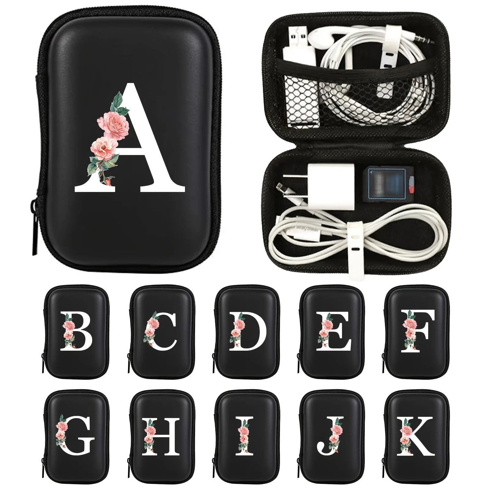 EVA Electronics Organizer Bag for Cables, Chargers & Earphones Travel Case