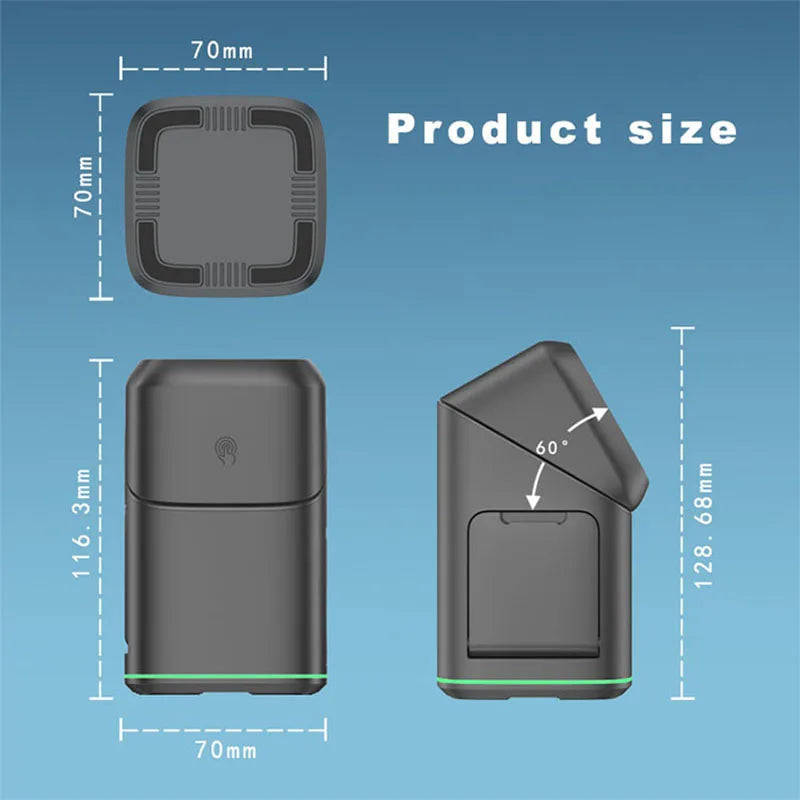 Qi2 3-in-1 Magnetic Wireless Charger with Auto-Rotation