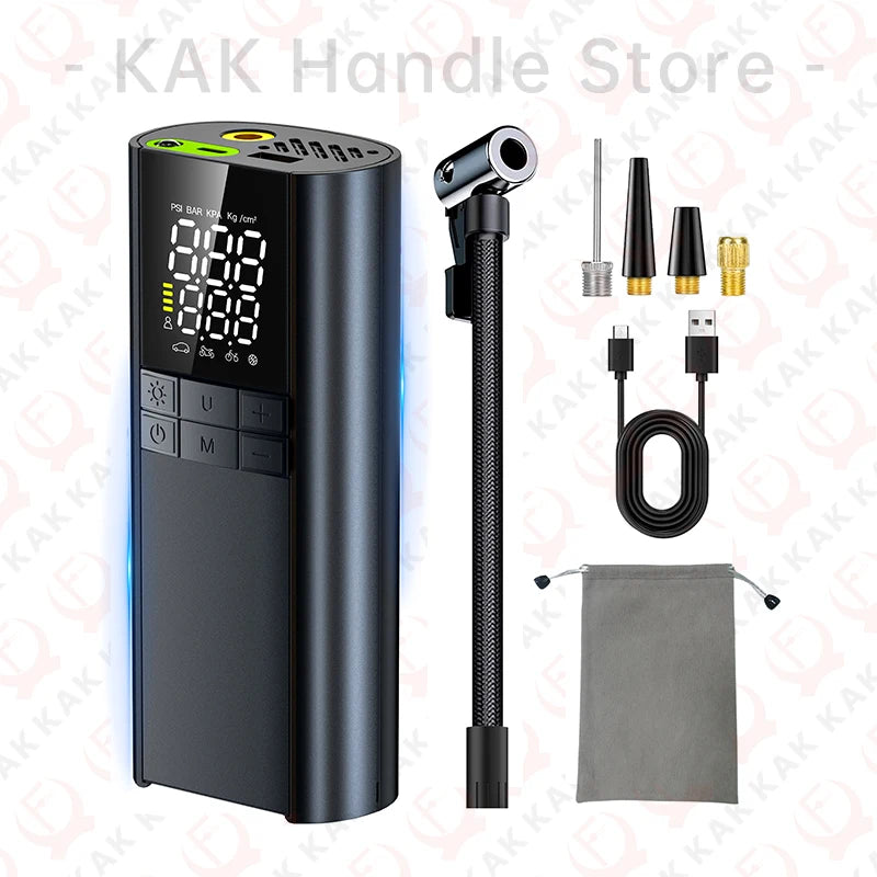 Portable Tire Inflator – 150 PSI Air Compressor with 8000mAh Battery & Auto Shutoff