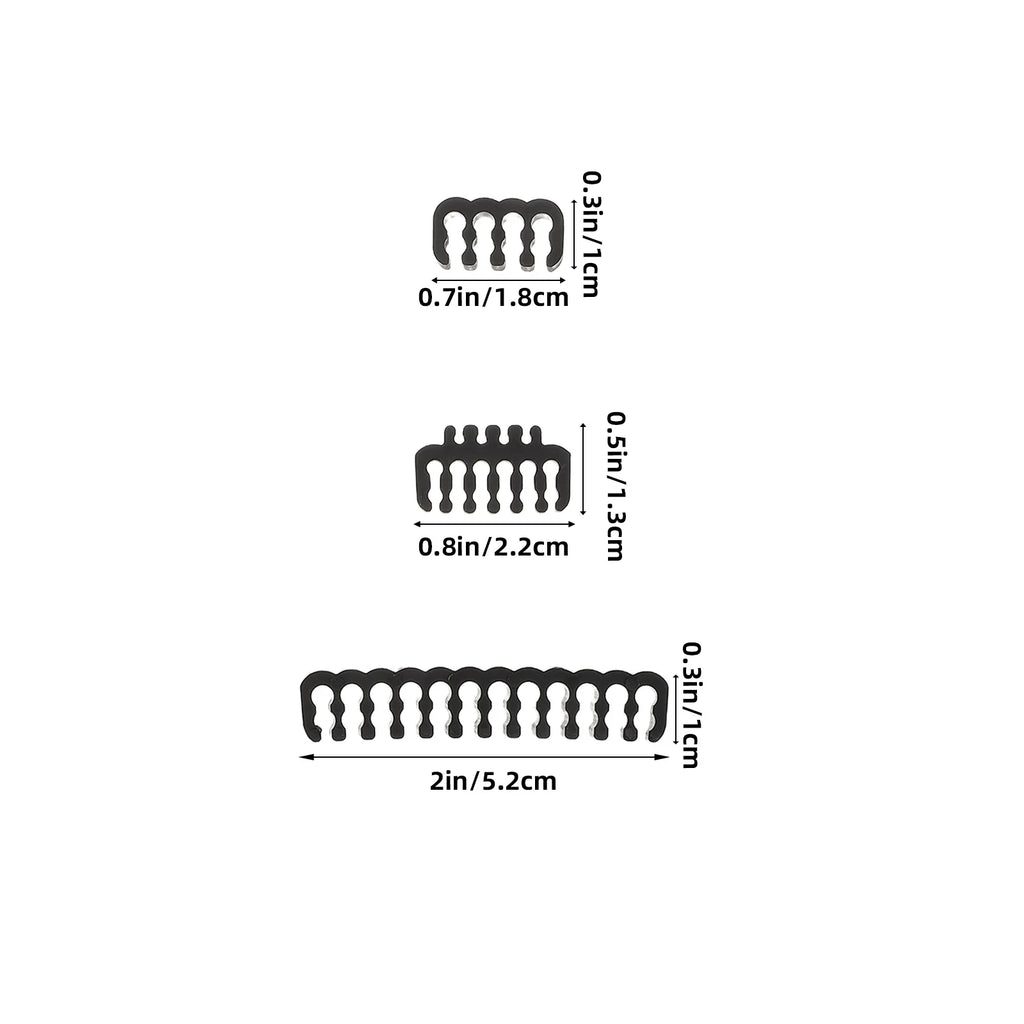 24-Piece PC Cable Management Comb Kit for Internal Wire Setup