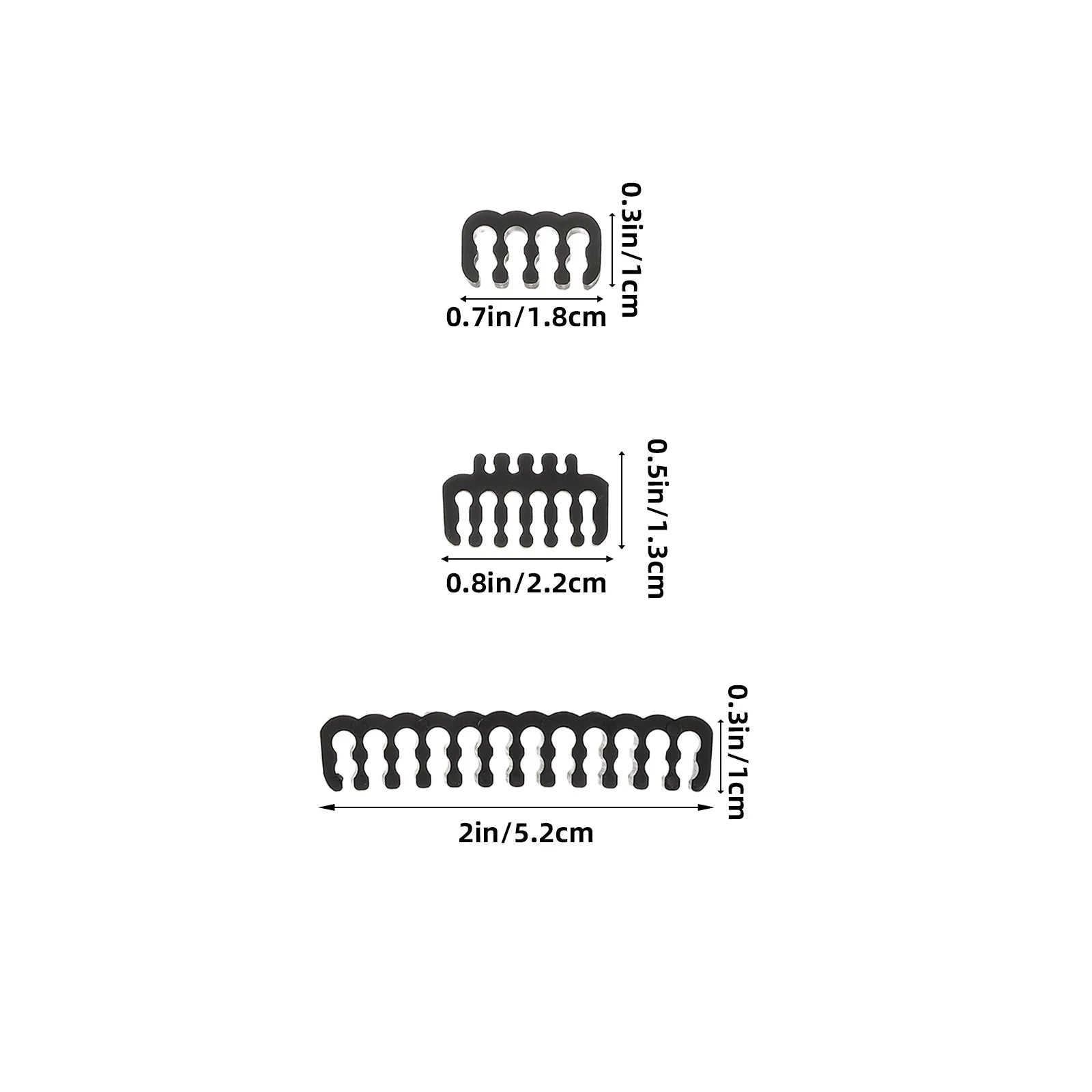 24-Piece PC Cable Management Comb Kit for Internal Wire Setup
