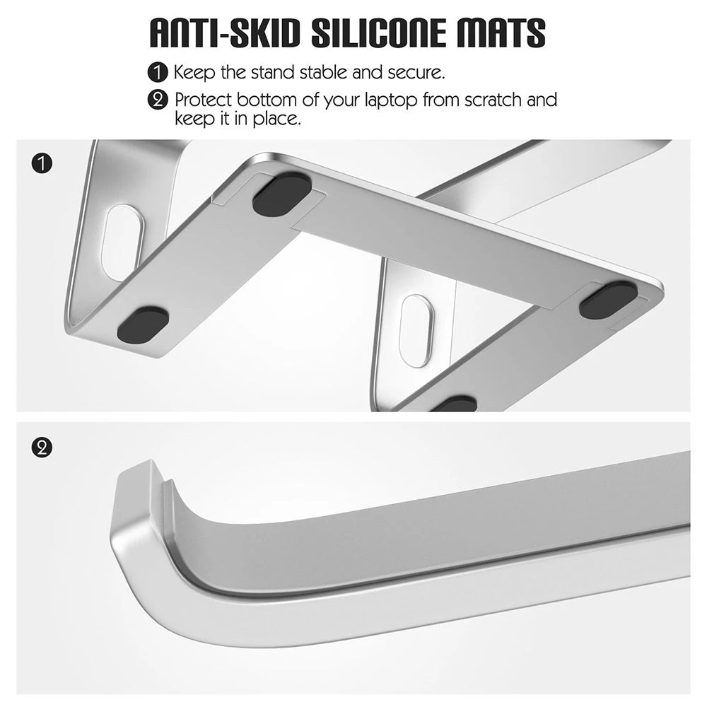 Portable Aluminum Laptop & MacBook Desktop Holder Stand