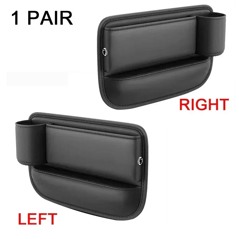 Car Seat Gap Filler Console Organizer with Cup Holder & Storage Bin