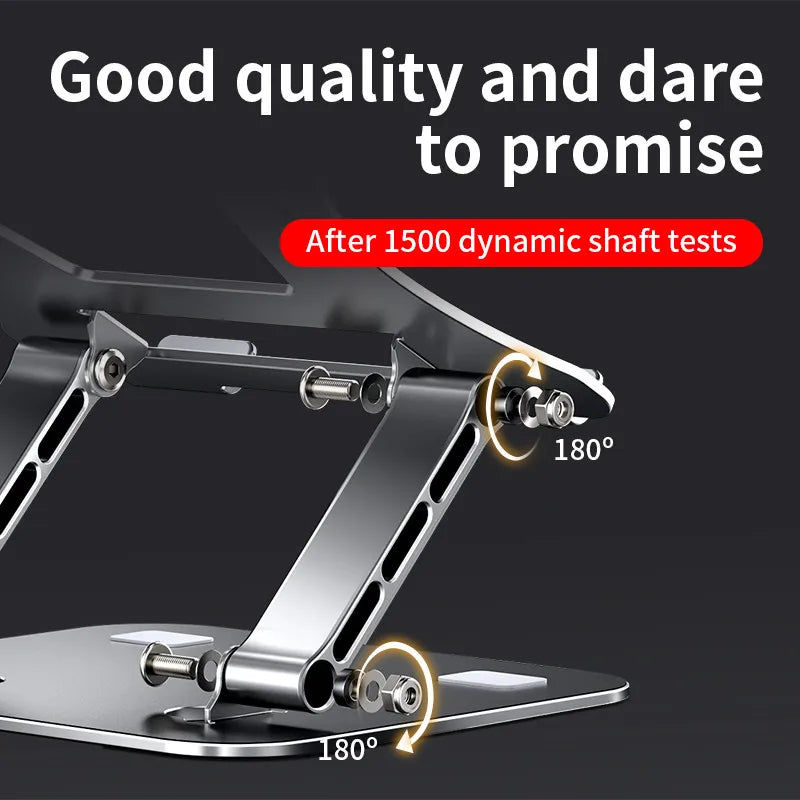 Adjustable Aluminum Laptop & Tablet Stand with Cooling Support
