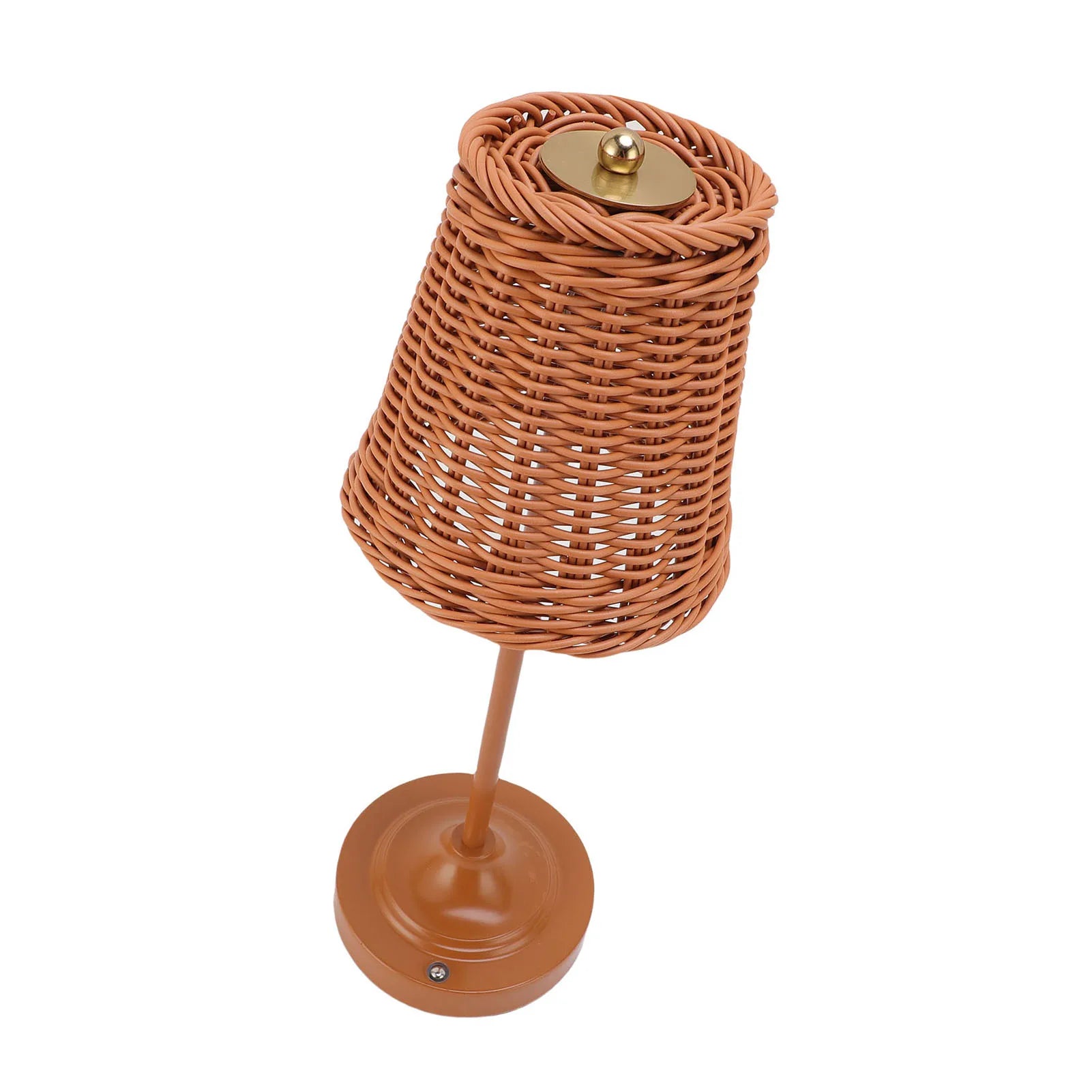 Rattan Cordless Table Lamp – Dimmable LED, Touch Control, Indoor & Outdoor