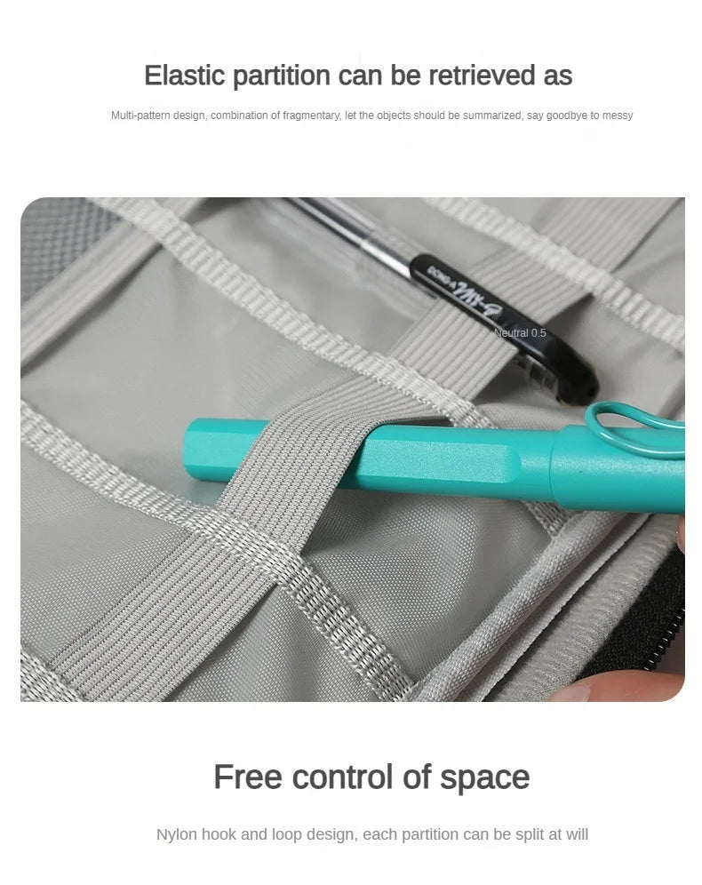 Large Capacity Multifunctional Electronic Organizer Travel Bag for Power Bank & Cables