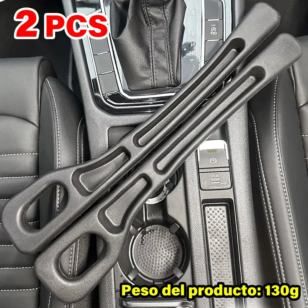 2-Piece PU Leather Car Seat Gap Filler & Organizer, Universal