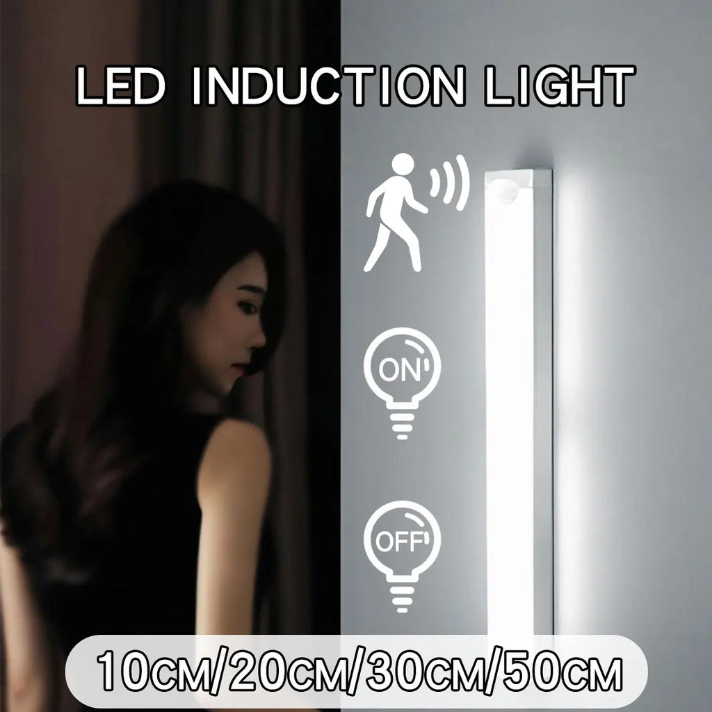 USB Rechargeable Motion Sensor LED Night Light – Dimmable, Wireless