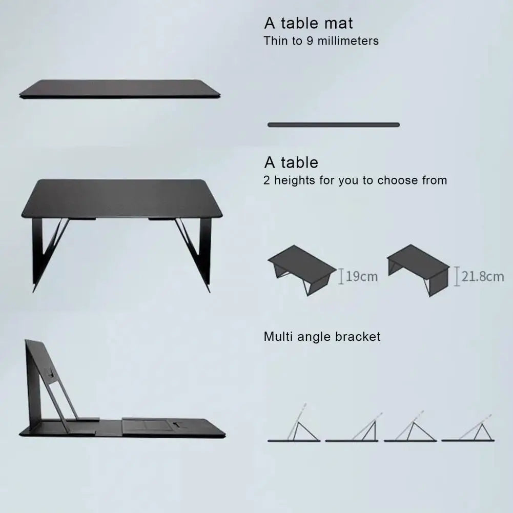 6-in-1 Foldable Laptop Stand & Desk Organizer