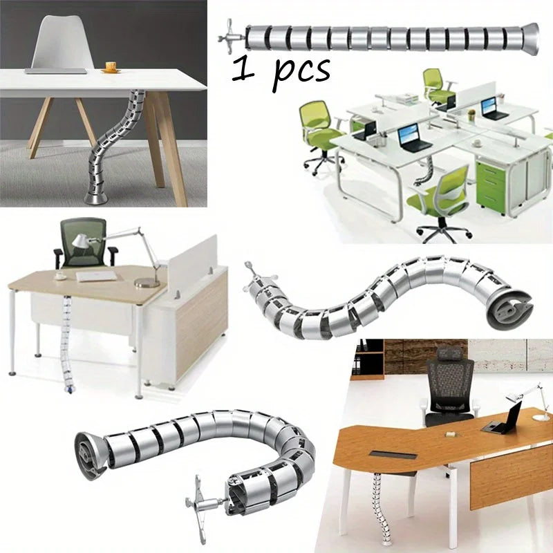 Spiral Cable Wire Wrap Organizer & Cord Protector for Office