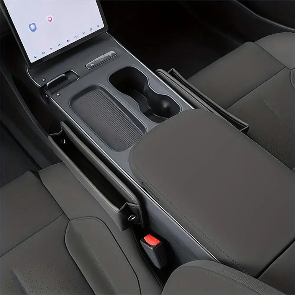 PU Car Seat Side Pocket Organizer – Console Crevice Storage Box, Universal Fit