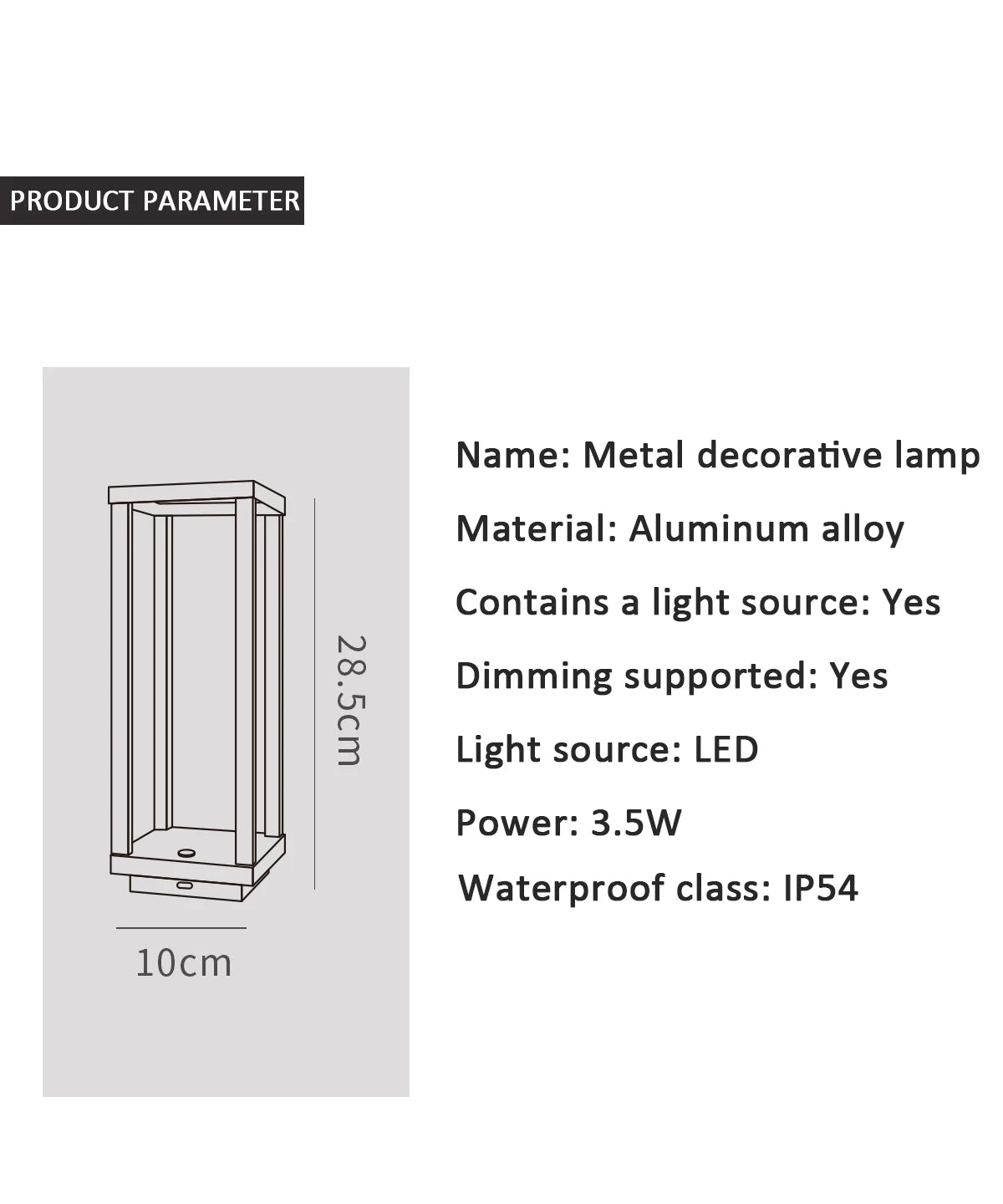 Cordless Aluminum Table Lamp – Touch Sensor, 3-Level Dimming, 24-Hour Battery