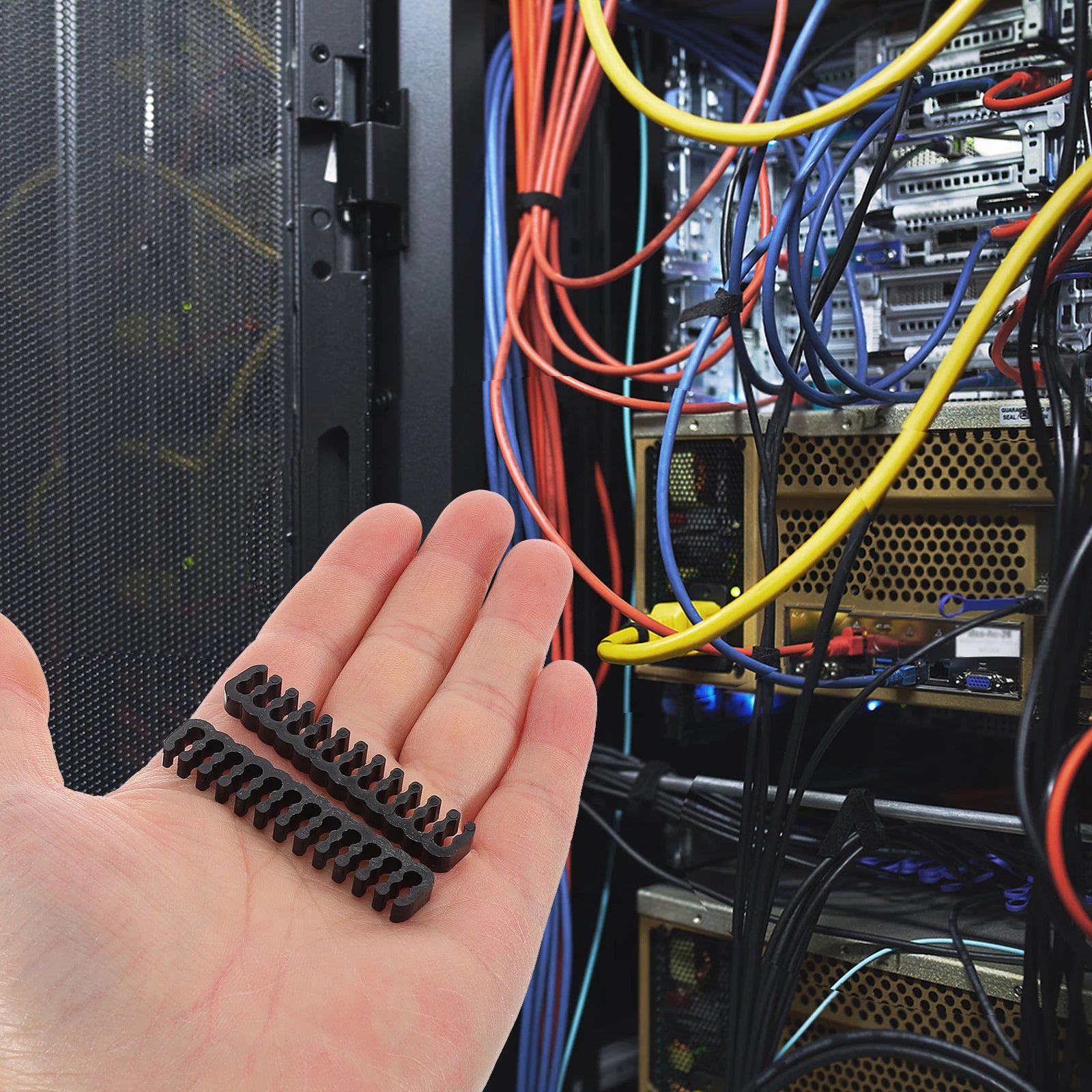24-Piece PC Cable Management Comb Kit for Internal Wire Setup