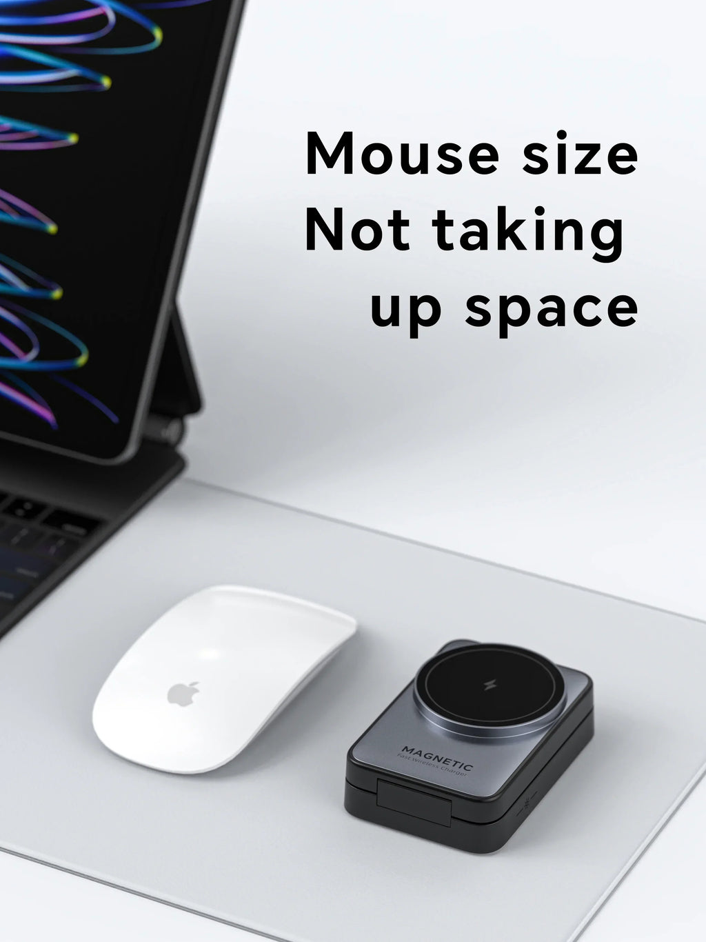 LED Foldable 3-in-1 MagSafe Wireless Charging Stand for iPhone & Apple Watch