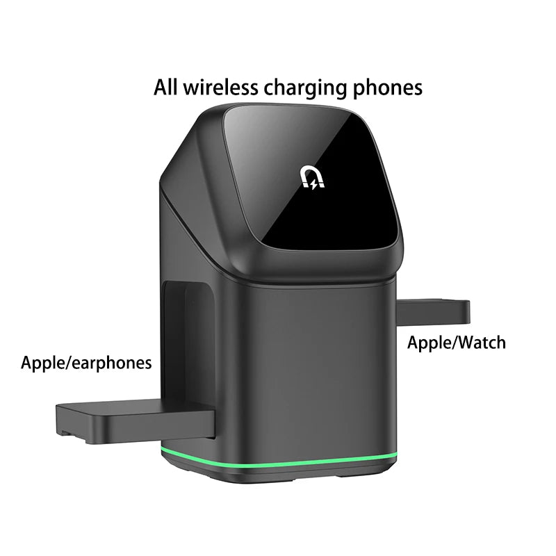 Qi2 3-in-1 Magnetic Wireless Charger with Auto-Rotation