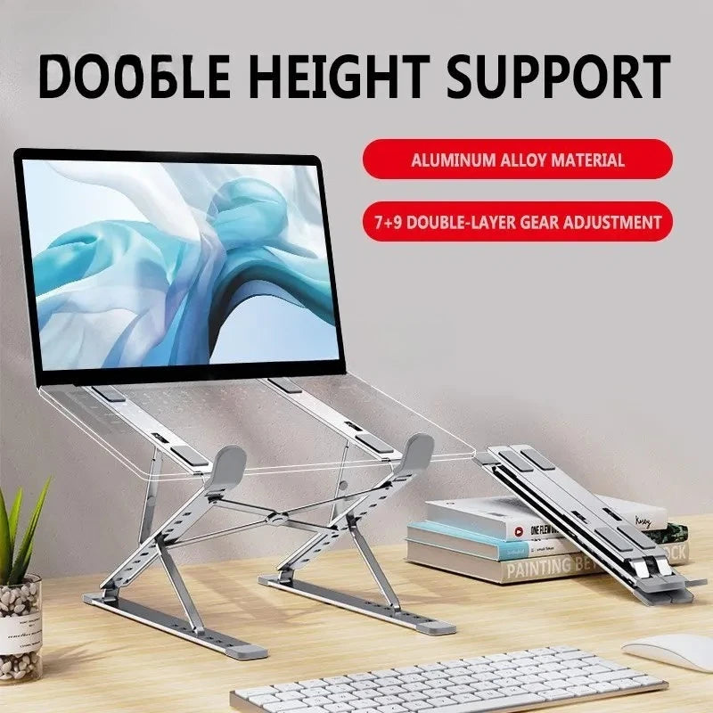 Adjustable Aluminum Foldable Laptop Cooling Stand for MacBook