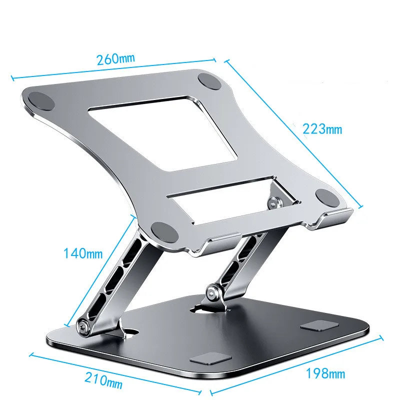Adjustable Aluminum Laptop & Tablet Stand with Cooling Support