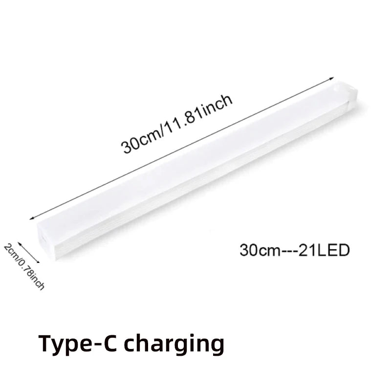 مصباح ليلي LED لاسلكي بمستشعر حركة – قابل لإعادة الشحن عبر USB-C